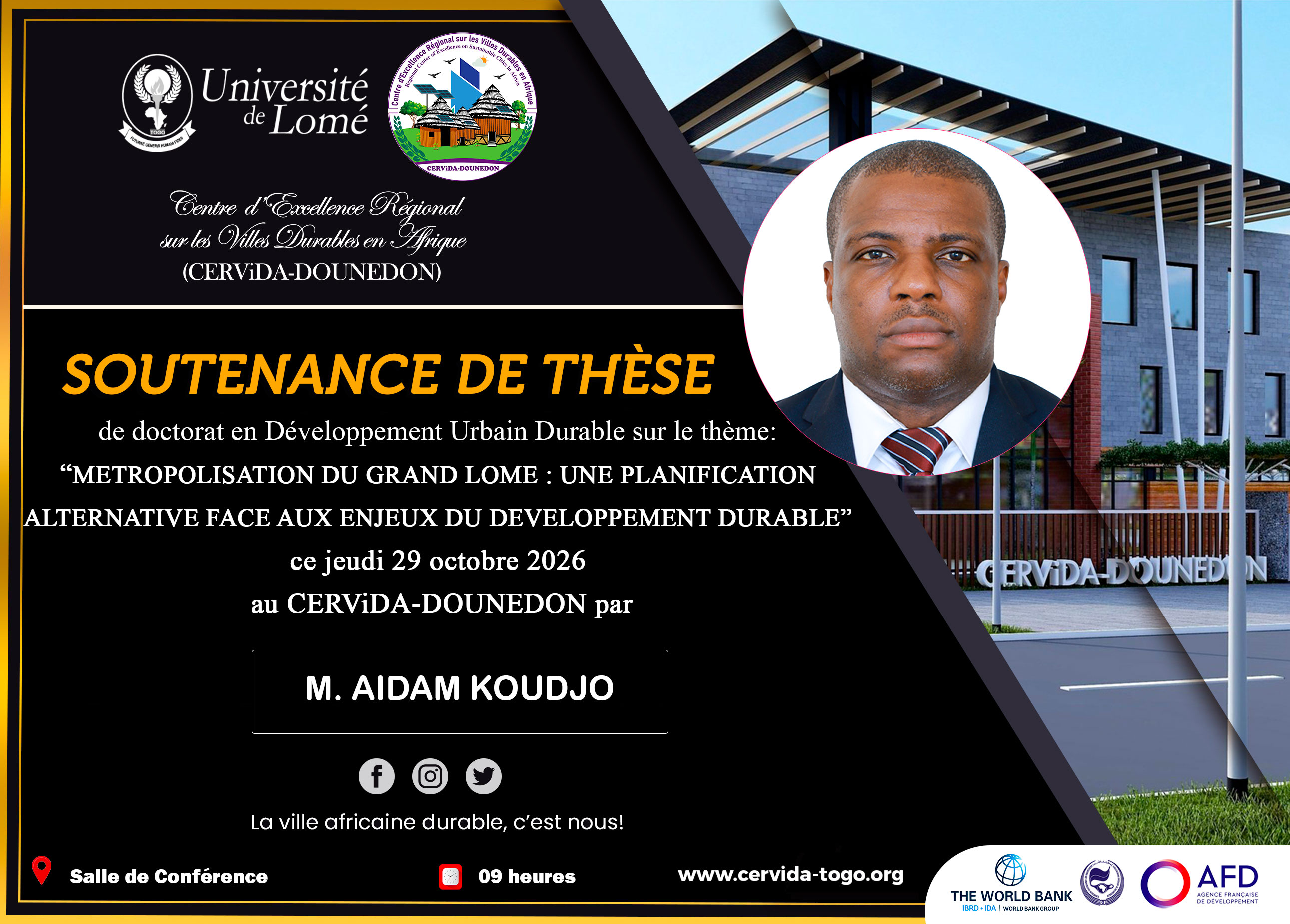 METROPOLISATION DU GRAND LOME : UNE PLANIFICATION ALTERNATIVE FACE AUX ENJEUX DU DEVELOPPEMENT DURABLE