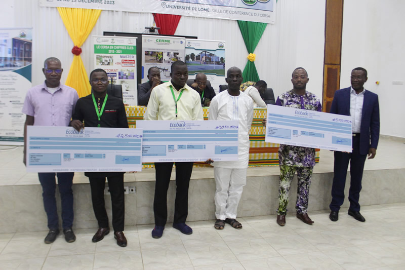 les centres d’Excellence de l’Université de Lomé priment une dizaine d’innovateurs